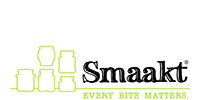 Smaakt logo – biologisch merk van De Smaakspecialist met slogan Every Bite Matters