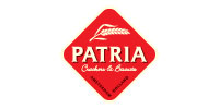 Patria logo – merk voor crackers en biscuits uit Amsterdam, gedistribueerd door Ambtman Jr.